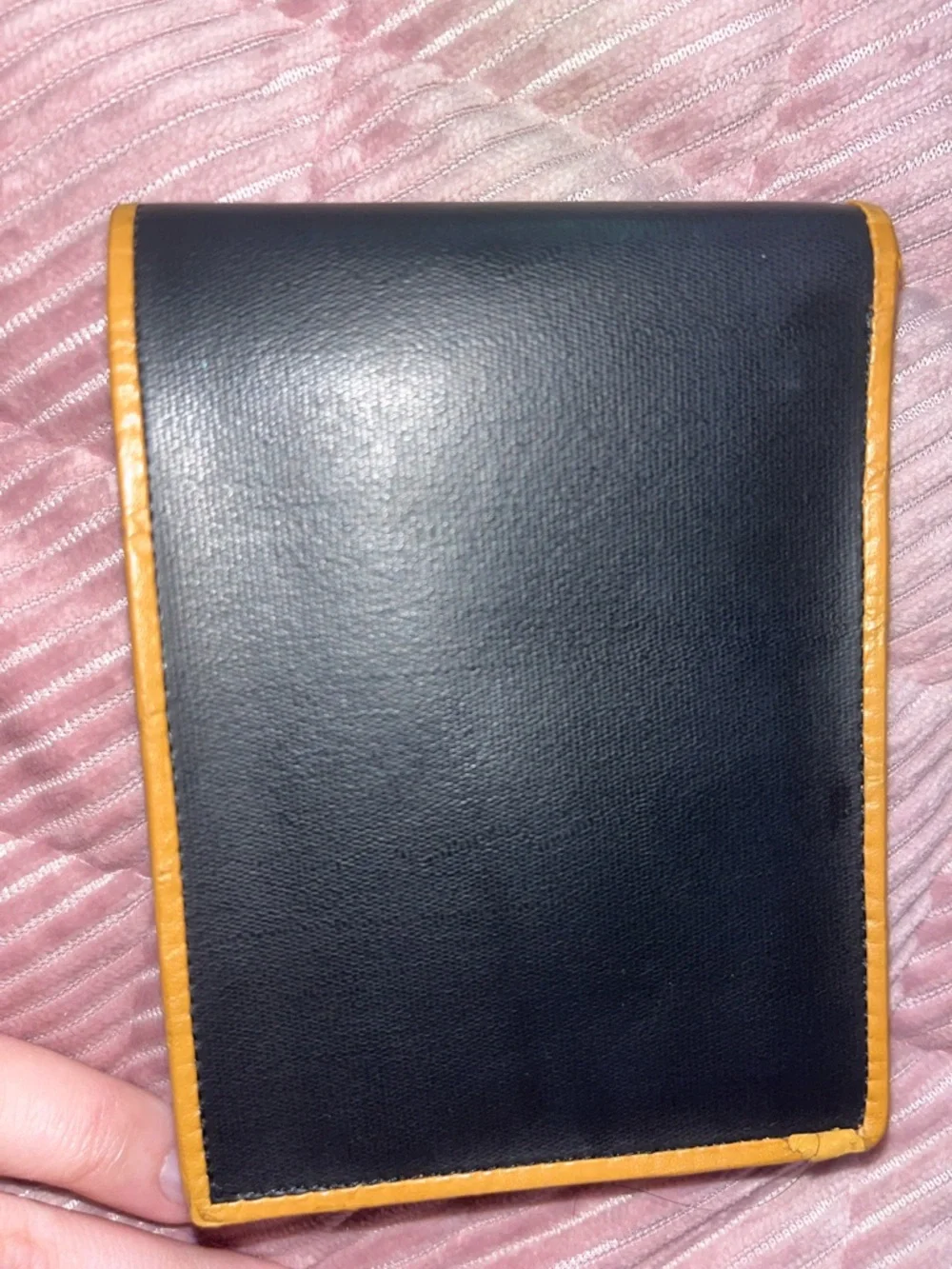 Vintage Christian Dior Men's Black Bifold Wallet with Tan Trim - Picture 8 of 8